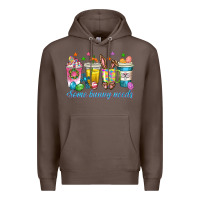 Coffee some bunny needs easter coffee cups Premium Hoodie - texasbilliewilder