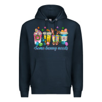 Navy some bunny needs easter coffee cups Premium Hoodie - texasbilliewilder