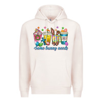 Pale Pink some bunny needs easter coffee cups Premium Hoodie - texasbilliewilder