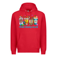 Red some bunny needs easter coffee cups Premium Hoodie - texasbilliewilder