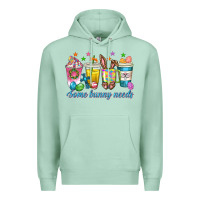 Seafoam some bunny needs easter coffee cups Premium Hoodie - texasbilliewilder