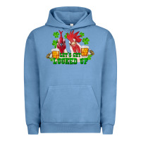 Pigment Pebble Blue st. patricks day roosters lets get lucked up Urban Hoodie - RanaPortraitStore