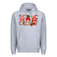 Heather Grey strawberry gnomes Premium Hoodie - Zillion Design Studio