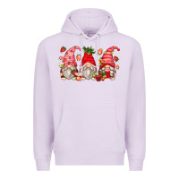 Lilac strawberry gnomes Premium Hoodie - Zillion Design Studio