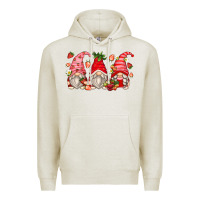 Oatmeal Heather strawberry gnomes Premium Hoodie - Zillion Design Studio