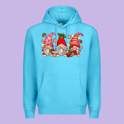 Strawberry Gnomes Premium Hoodie Designed By Zillion Design Studio