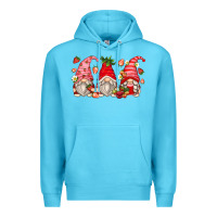 Ocean Blue strawberry gnomes Premium Hoodie - Zillion Design Studio