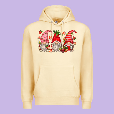 Strawberry Gnomes Premium Hoodie Designed By Zillion Design Studio