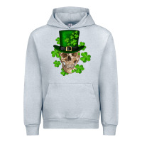 Heather Grey st. patricks day skull Urban Hoodie - RanaPortraitStore