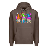 Coffee nail tech gnomes Premium Hoodie - Zillion Design Studio