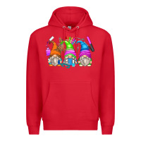 Red nail tech gnomes Premium Hoodie - Zillion Design Studio