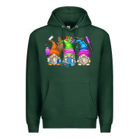 Sports Green nail tech gnomes Premium Hoodie - Zillion Design Studio