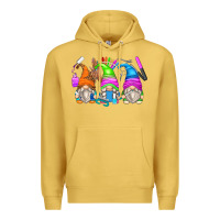 Antique Gold nail tech gnomes Premium Hoodie - Zillion Design Studio