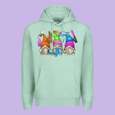Nail Tech Gnomes Premium Hoodie Designed By Zillion Design Studio