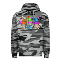 Slate Camo nail tech gnomes Premium Hoodie - Zillion Design Studio