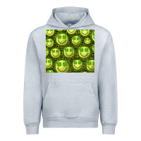 Heather Grey st. patricks day lucky face Urban Hoodie - RanaPortraitStore