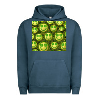 Pigment Midnight Navy st. patricks day lucky face Urban Hoodie - RanaPortraitStore
