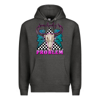 Charcoal Heather somebodys problem Premium Hoodie - texasbilliewilder
