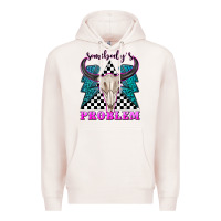 Pale Pink somebodys problem Premium Hoodie - texasbilliewilder