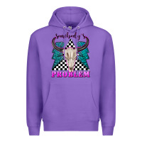 Purple somebodys problem Premium Hoodie - texasbilliewilder