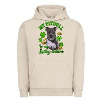 Pigment French Oak st patricks day my pitbuli my lucky charm Urban Hoodie - RanaPortraitStore