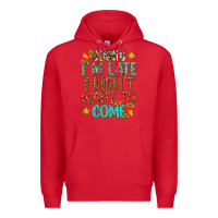 Red sorry i am late i didnt want to come Premium Hoodie - texasbilliewilder
