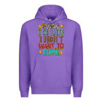 Purple sorry i am late i didnt want to come Premium Hoodie - texasbilliewilder