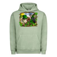 Pigment Oil Green st patricks day cows Urban Hoodie - RanaPortraitStore