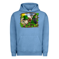 Pigment Pebble Blue st patricks day cows Urban Hoodie - RanaPortraitStore