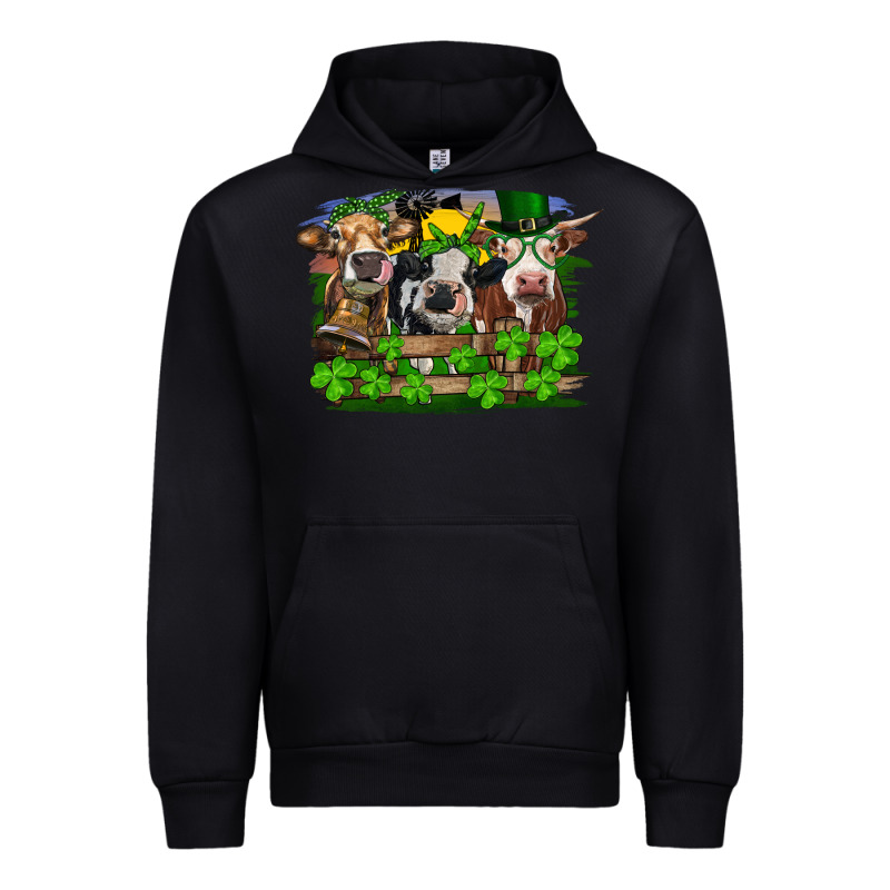 St Patricks Day Heifers Urban Hoodie by RanaPortraitStore | Teevron