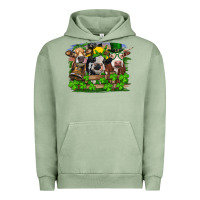 Pigment Oil Green st patricks day heifers Urban Hoodie - RanaPortraitStore