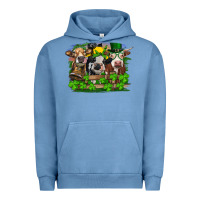 Pigment Pebble Blue st patricks day heifers Urban Hoodie - RanaPortraitStore
