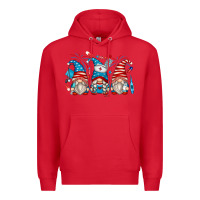 Red american nurse gnomes Premium Hoodie - Zillion Design Studio