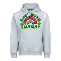 Heather Grey st patricks day one lucky mama Urban Hoodie - RanaPortraitStore