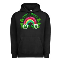 Pigment Black st patricks day one lucky mama Urban Hoodie - RanaPortraitStore