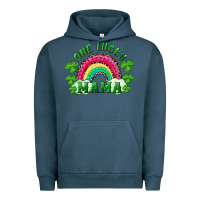Pigment Midnight Navy st patricks day one lucky mama Urban Hoodie - RanaPortraitStore