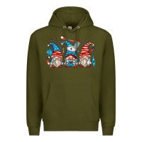 Army Green american nurse gnomes Premium Hoodie - Zillion Design Studio