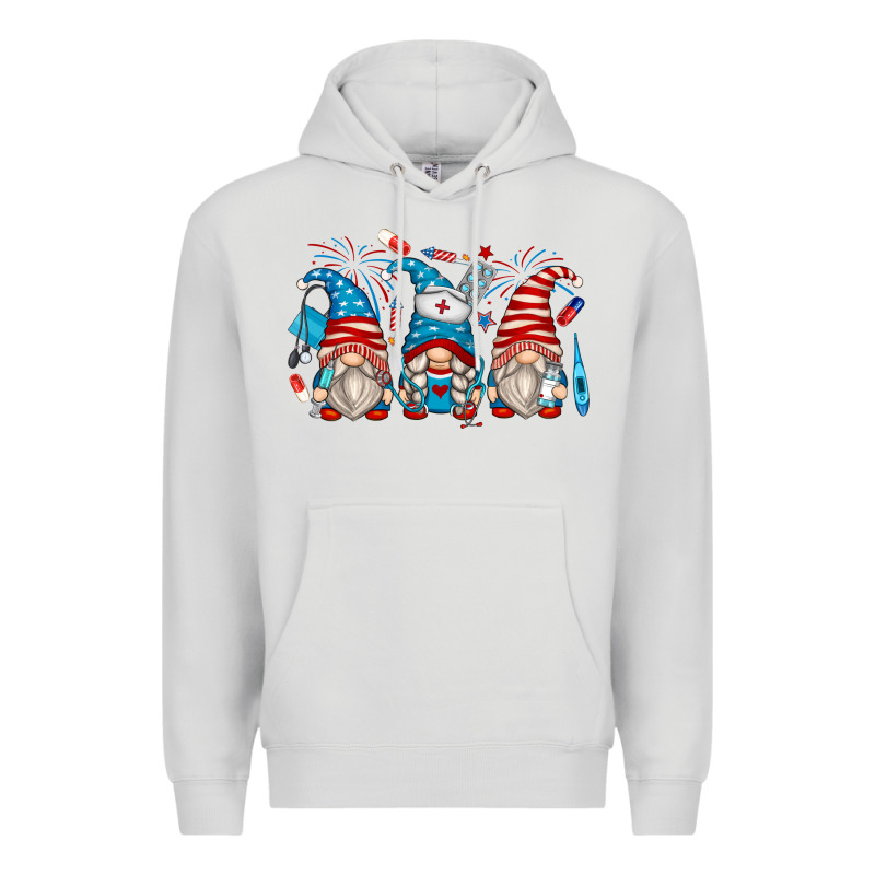 American Nurse Gnomes Premium Hoodie by Zillion Design Studio | Teevron