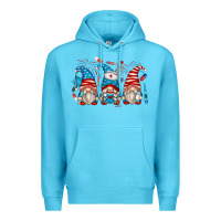 Ocean Blue american nurse gnomes Premium Hoodie - Zillion Design Studio