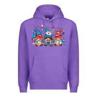 Purple american nurse gnomes Premium Hoodie - Zillion Design Studio