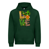 Forest Green st patricks day gnomes shamrock love Urban Hoodie - RanaPortraitStore