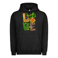 Pigment Black st patricks day gnomes shamrock love Urban Hoodie - RanaPortraitStore