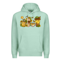 Seafoam sunflower coffee cups Premium Hoodie - texasbilliewilder