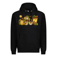 Black sunflower coffee cups Premium Hoodie - texasbilliewilder