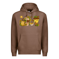 Chestnut sunflower coffee cups Premium Hoodie - texasbilliewilder
