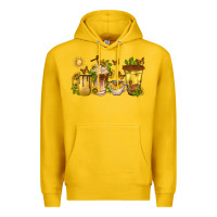 Lemon sunflower coffee cups Premium Hoodie - texasbilliewilder