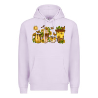 Lilac sunflower coffee cups Premium Hoodie - texasbilliewilder