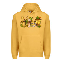 Mustard sunflower coffee cups Premium Hoodie - texasbilliewilder