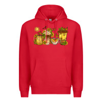 Red sunflower coffee cups Premium Hoodie - texasbilliewilder