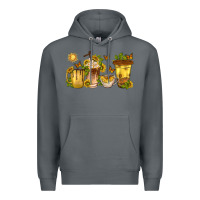 Rock sunflower coffee cups Premium Hoodie - texasbilliewilder